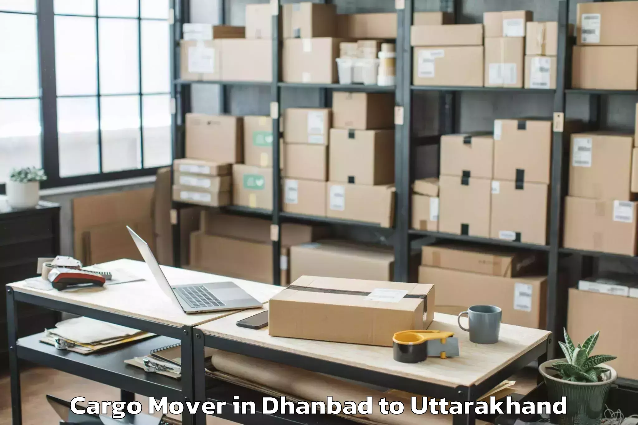 Dhanbad to Ghansali Cargo Mover Booking